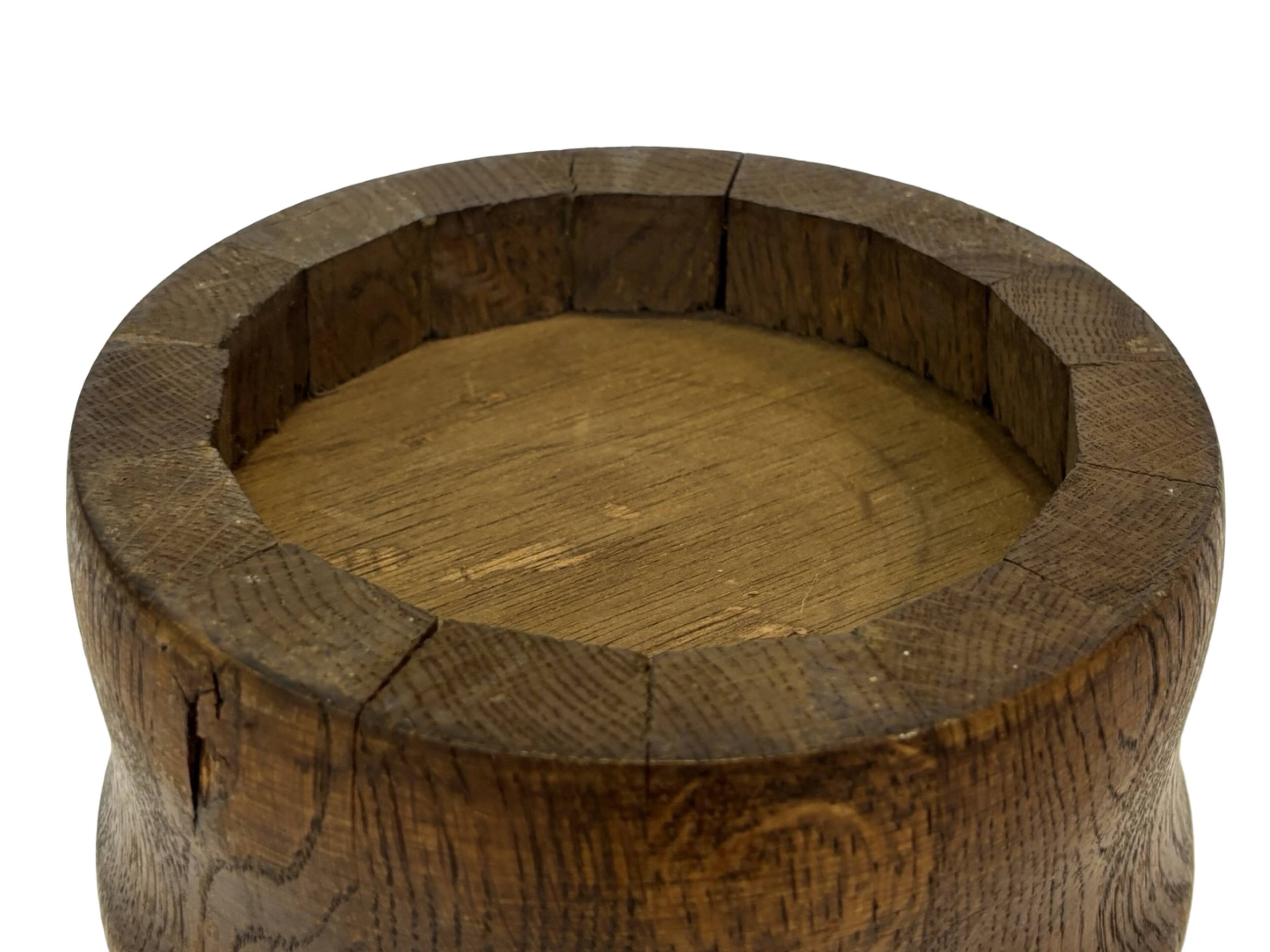 Vintage umbrella holder wooden basket storage 1960 minimalist design