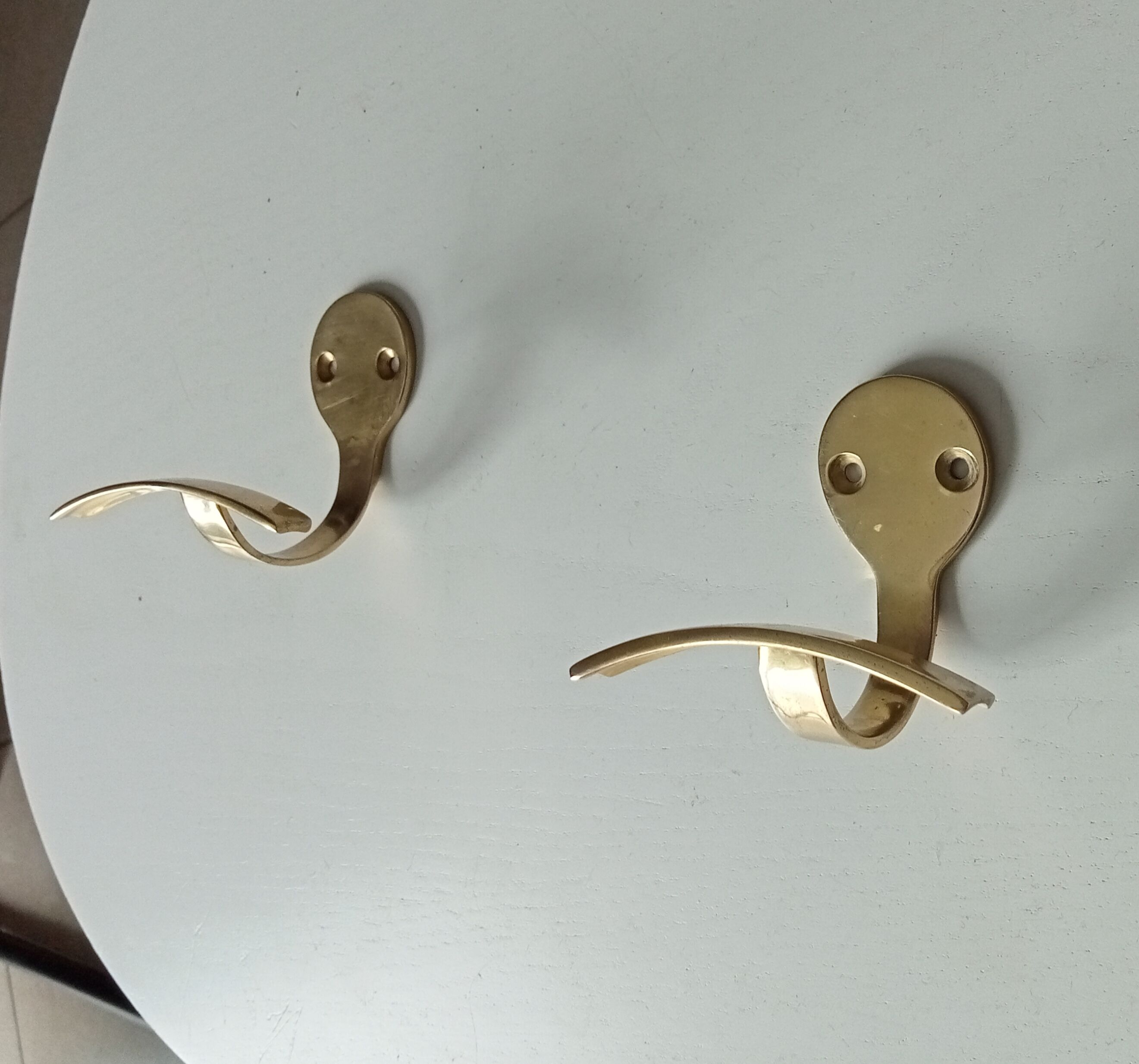 Pair of hooks vintage coat rack