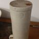 glazed stoneware bottle