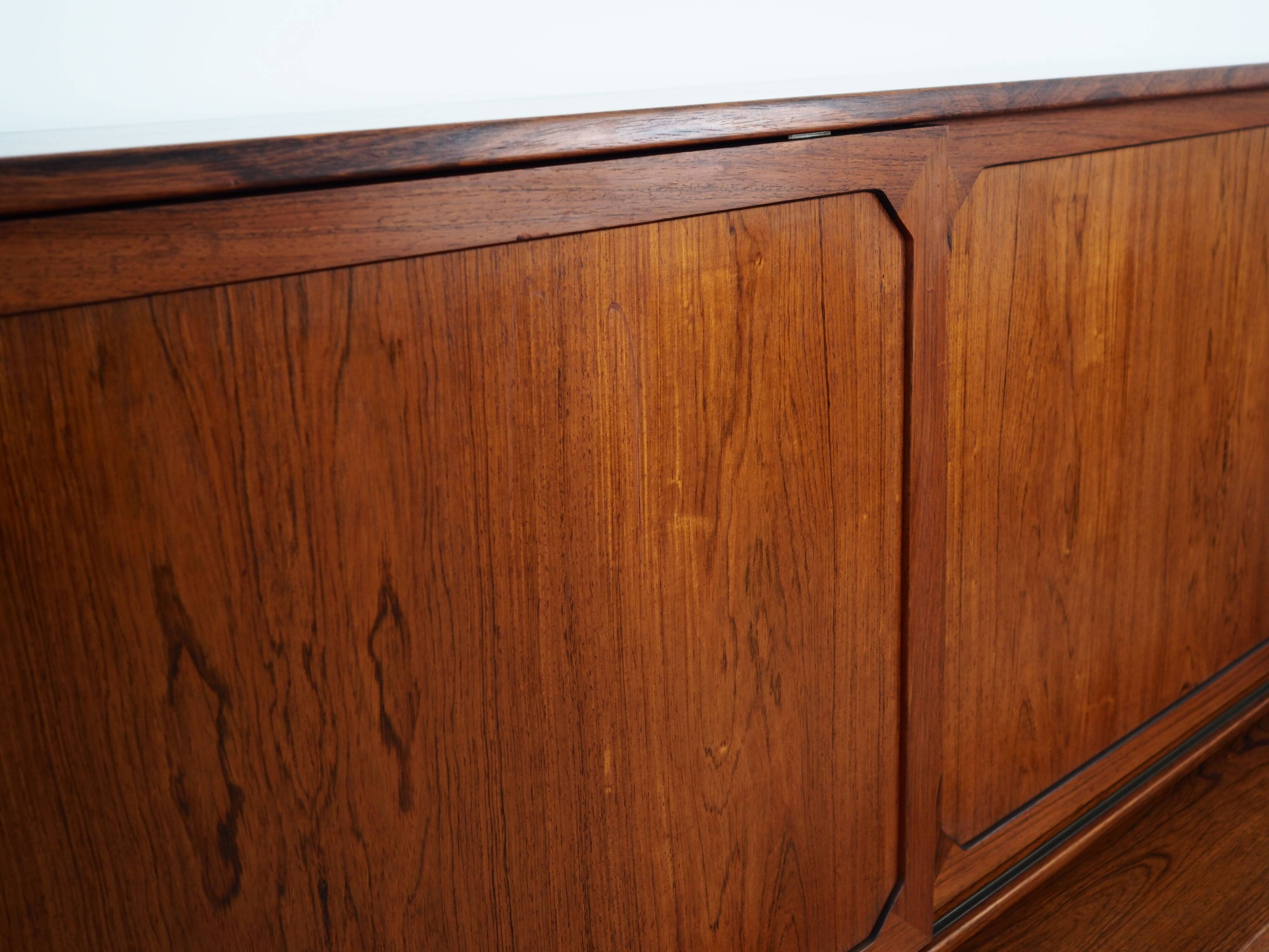 Buffet haut en palissandre, design danois, années 1960, designer : Severin Hansen