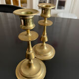 Vintage brass candle holders