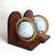 Pair of vintage bookends globes