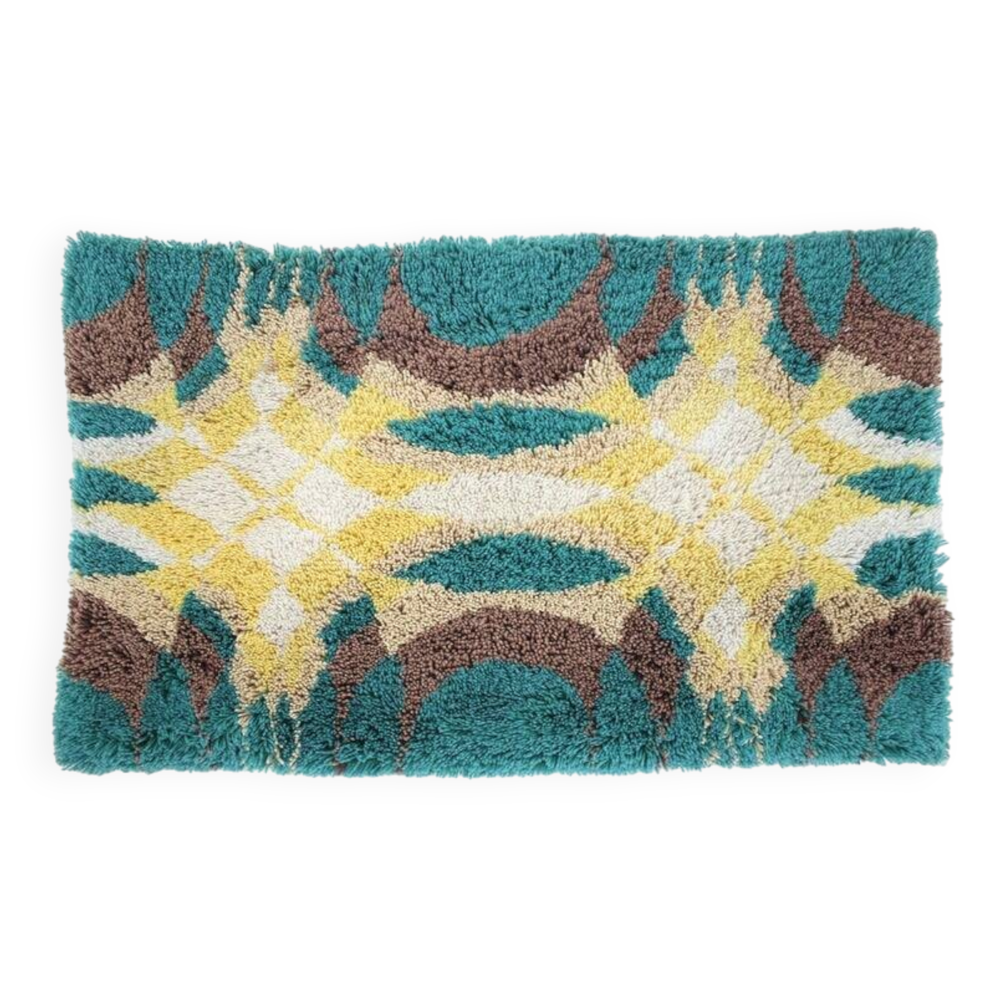 Small midcentury design carpet in Ege Rya style, Denmark, 1970