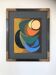 Acrylic painting by Odile TRAMPONT, known as BALTRAN (1942). The Six Moons
