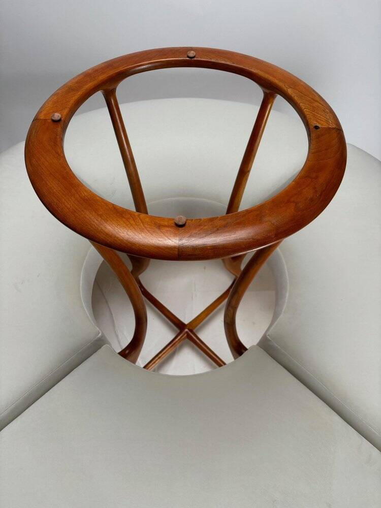 Large Circular Wooden Sofa, 1990s