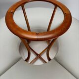 Large Circular Wooden Sofa, 1990s