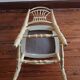 Nursing chair with iris pattern seat