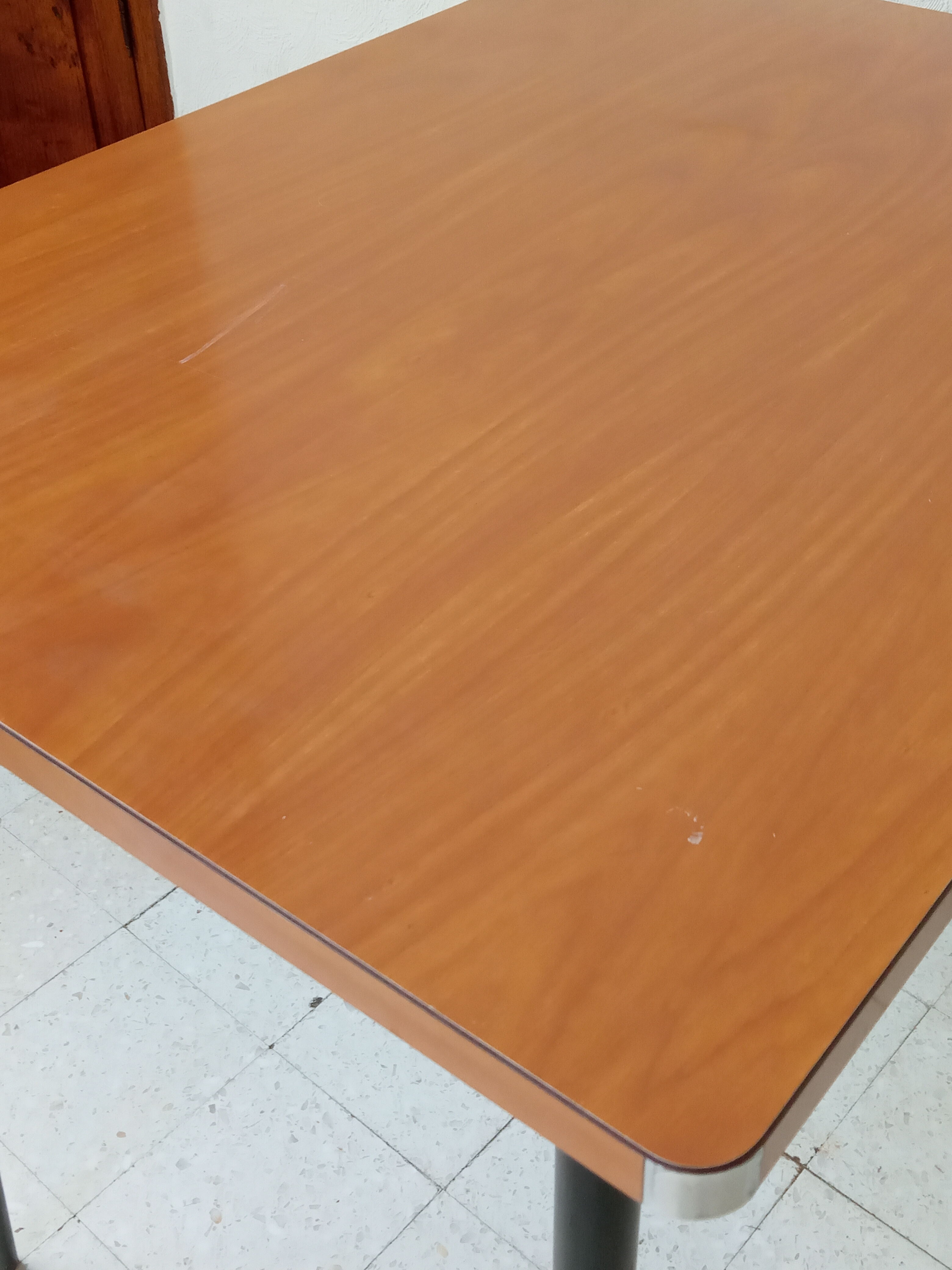 Light wood formica kitchen table