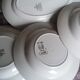 Lot 6 hollow plates and 1 oval dish Digoin Sarreguemines