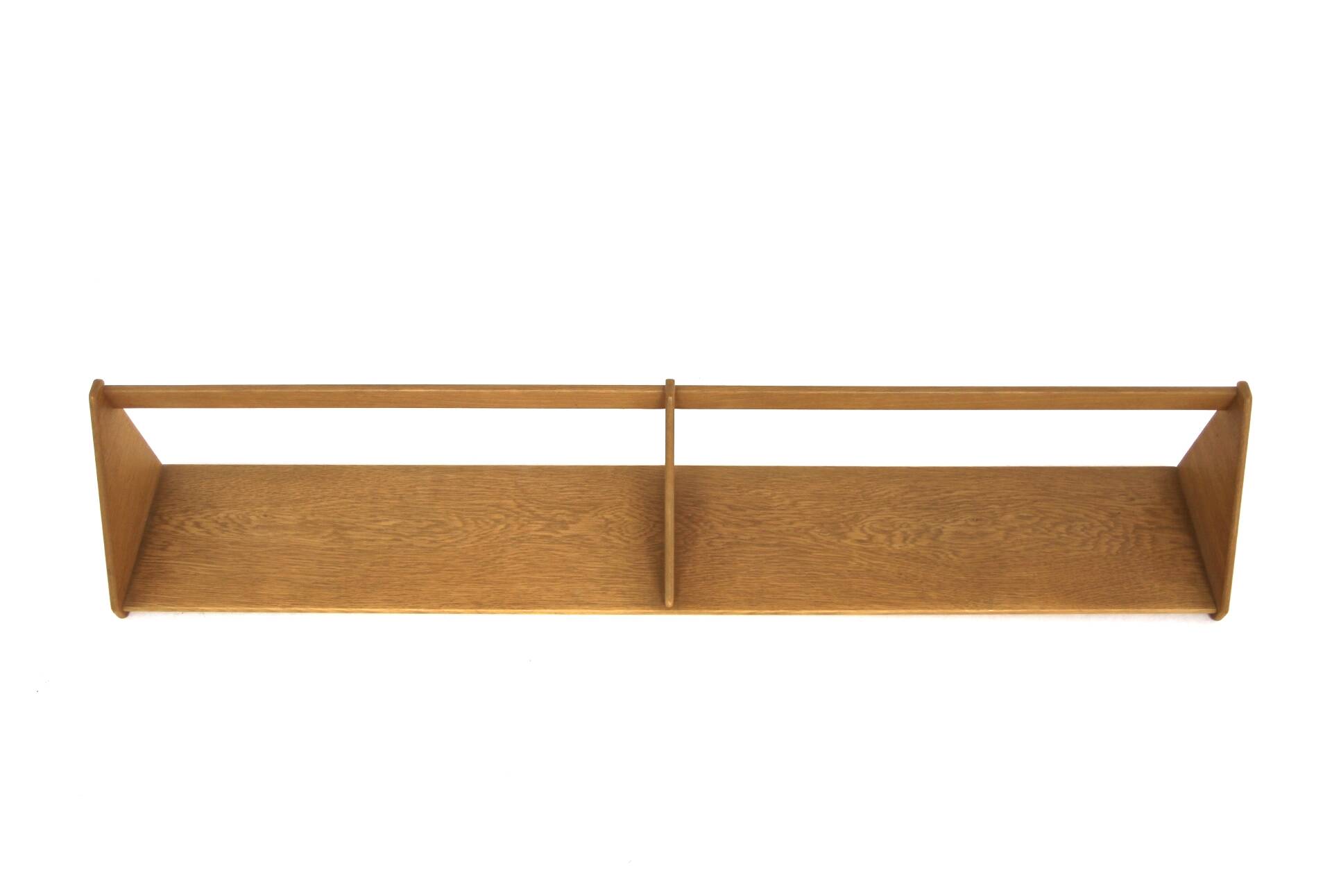 Scandinavian oak wall shelf, Denmark, 1960s