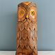 Vintage carved wooden umbrella stand