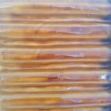 Plat à asperges barbotine Sarreguemines , 1960
