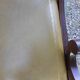 English desk and lyre chair, leather, extensions.