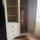 Parisian Art Deco period armoire – cream patina