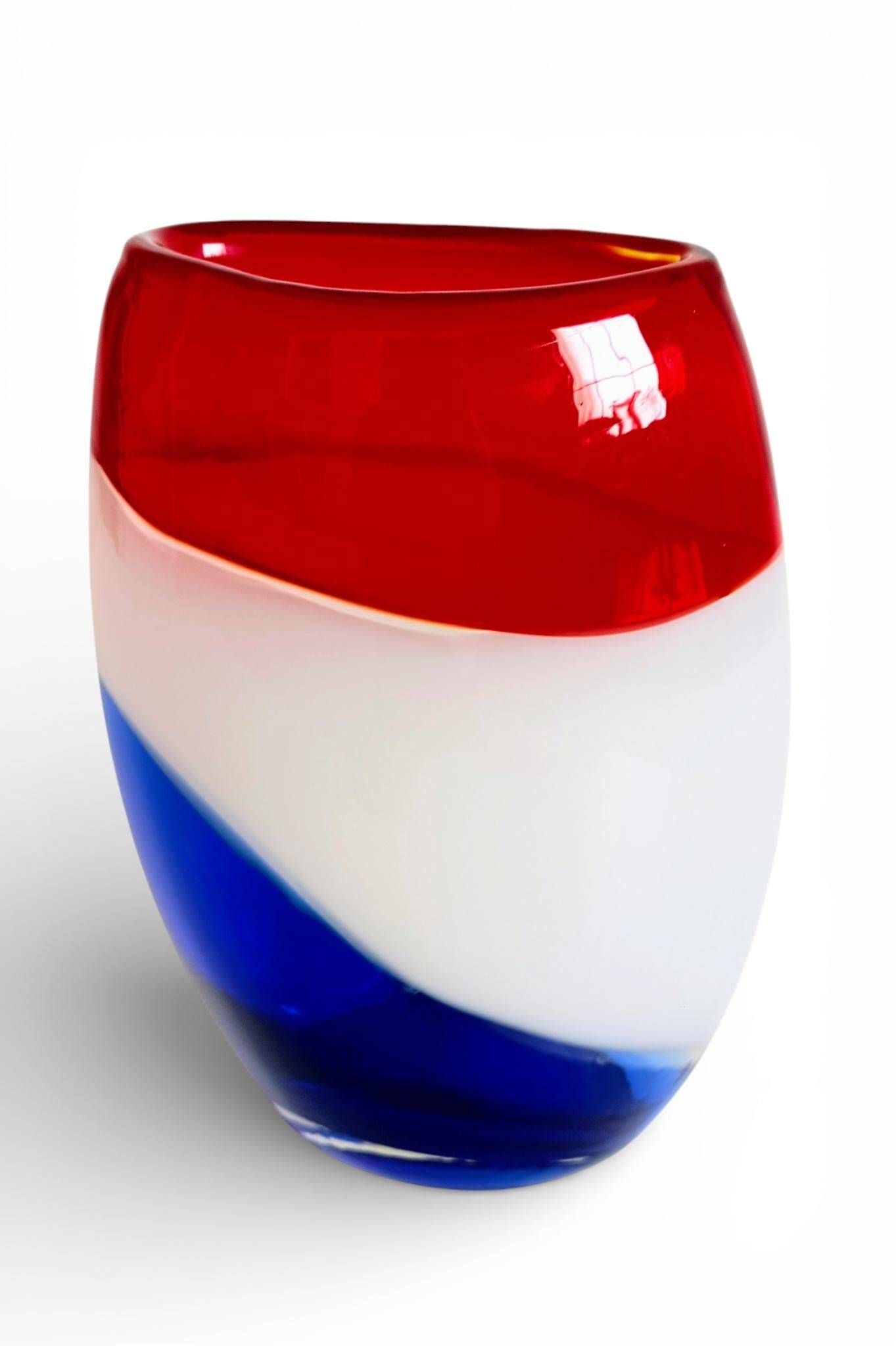 Post-Modern Murano Art Glass Vase by Cose Belle, Italy, 1980s