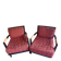 Fauteuil colonial motif labyrinthe