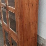 Armoire vitrée ancienne en bois