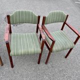 Scandinavian chair series armchair ottoman chair in rosewood