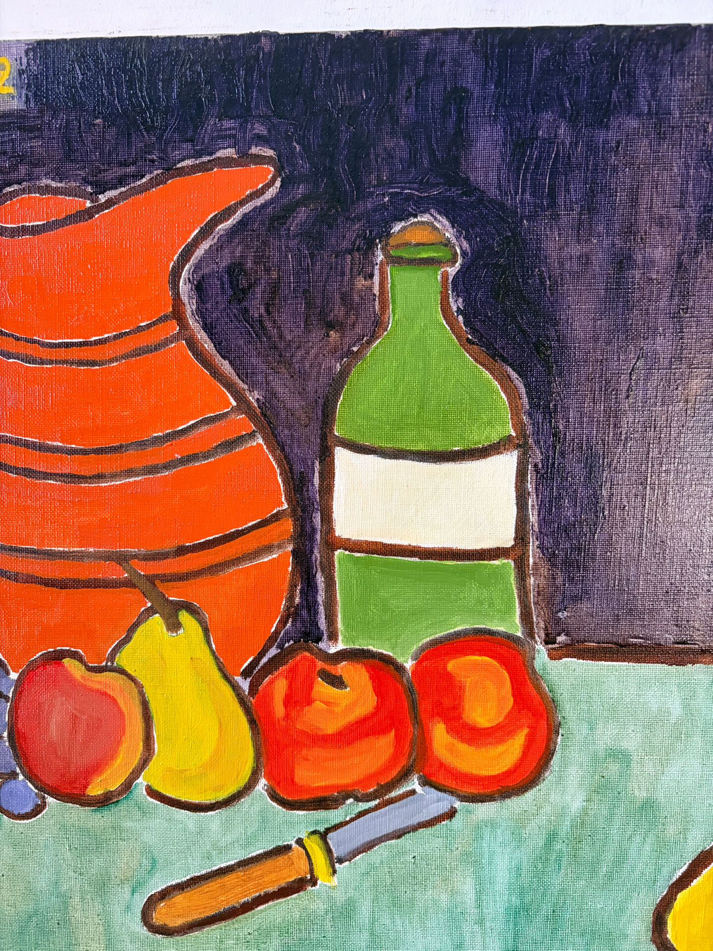 Nature morte signée Lalles 1982