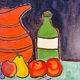 Nature morte signée Lalles 1982