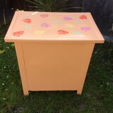 Buffet vintage à 2 portes en tôle peint