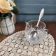 Bayel crystal ice bucket from France with Jean Couzon spoon.