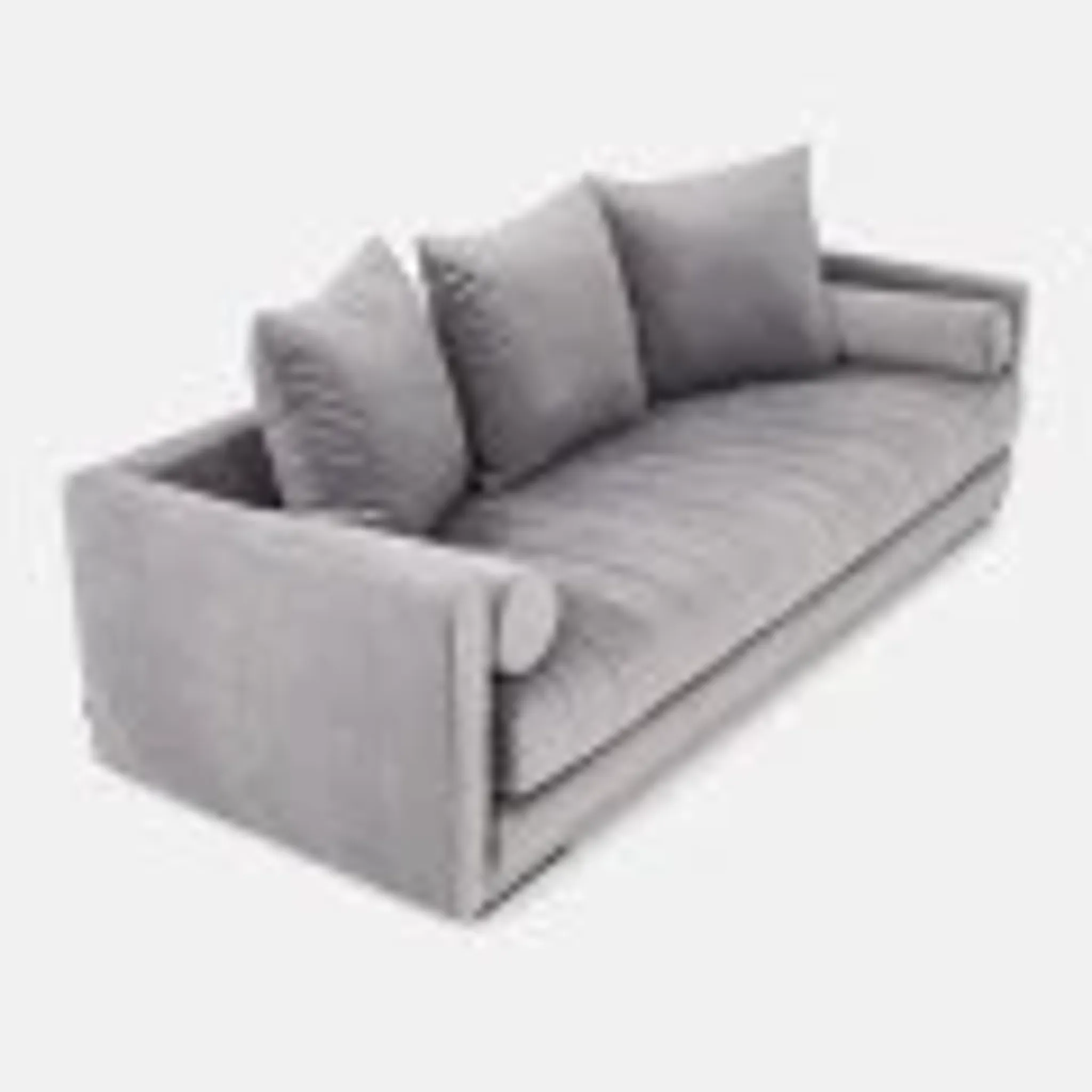Sofa KOPENHAGA silver velour, Scandinavian design