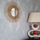 Rattan sun mirror, 55 cm
