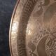 Large Oriental Tea Tray Engraved Hands