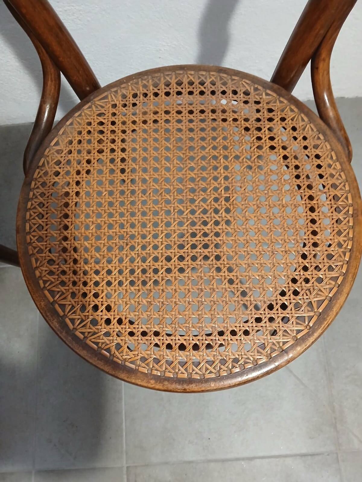 Set of 5 bentwood bistro chairs in THONET style no. 14