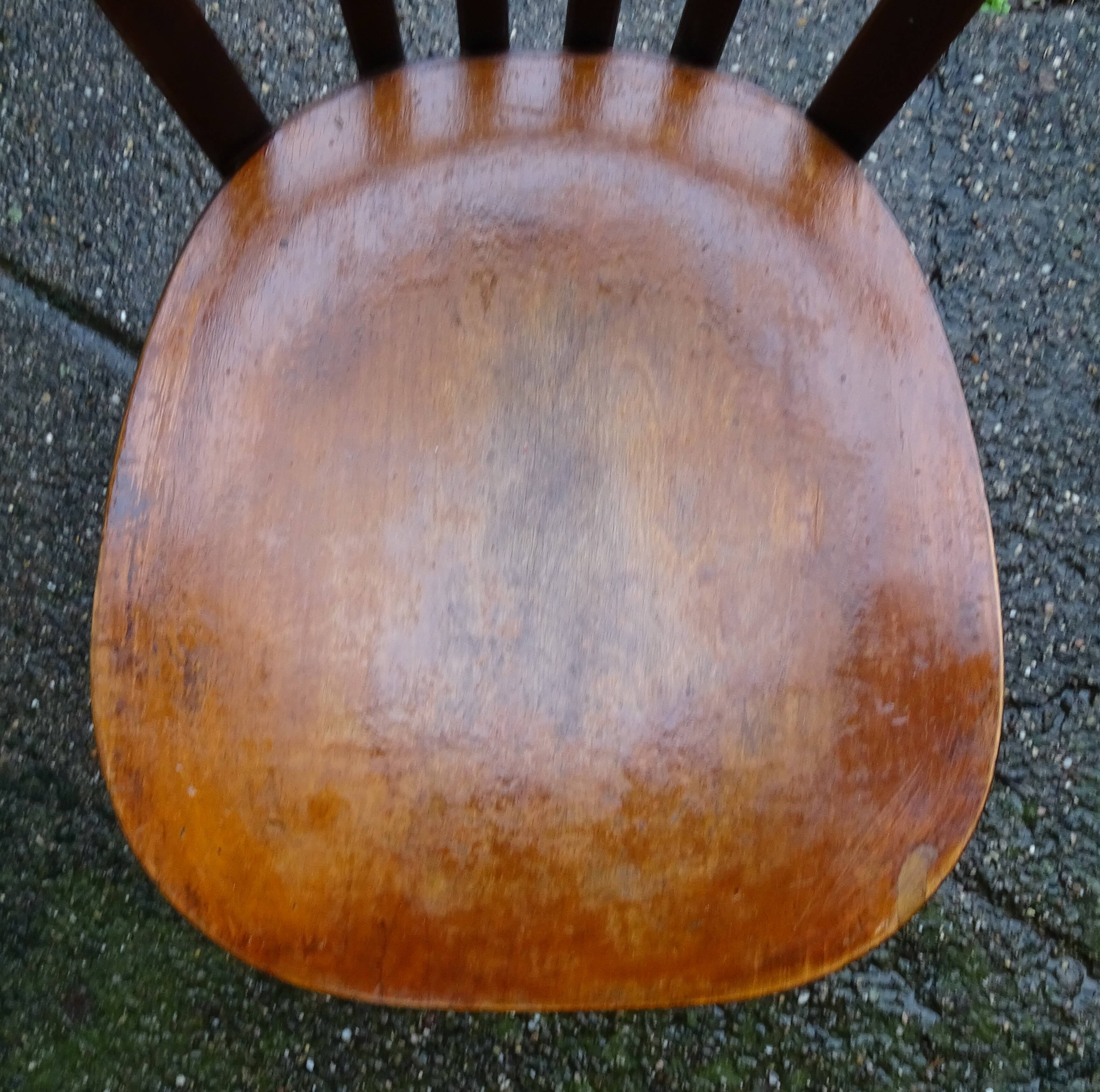 lot de 4 chaises bistrot Thonet Baumann -1910-1950-