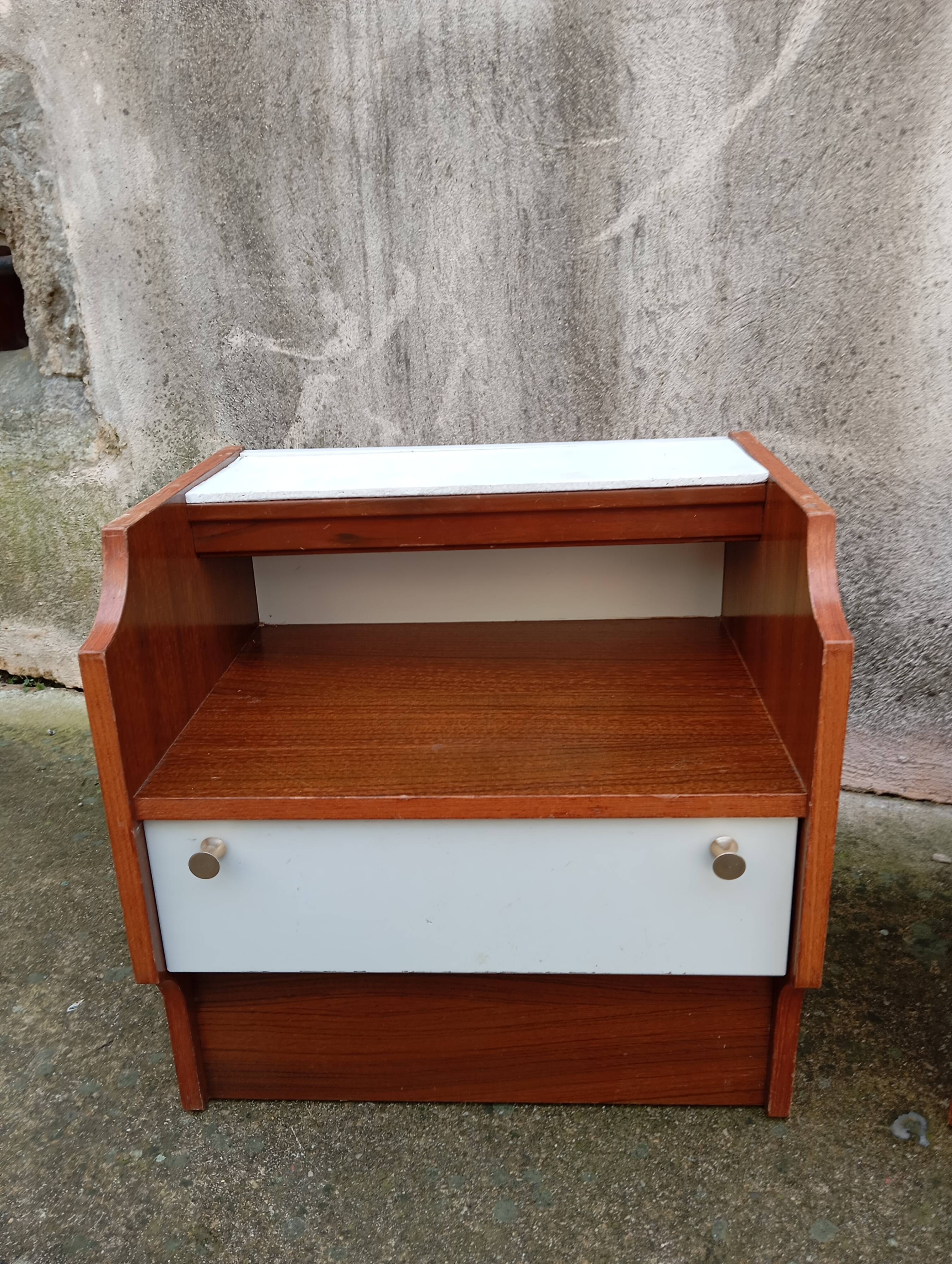 Pair of vintage bedside tables