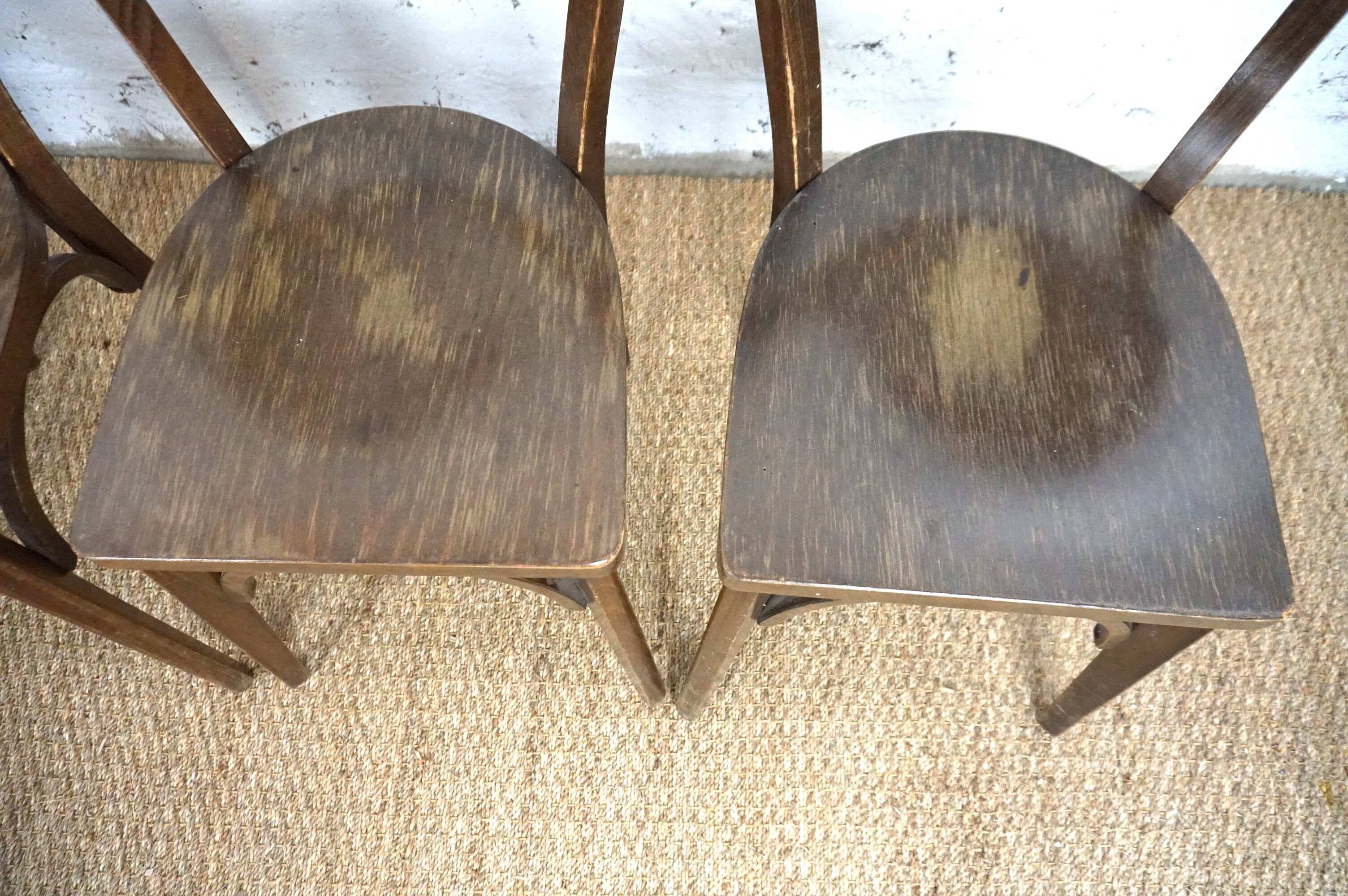 4 vintage bistro chairs