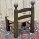 Low chair in elm and beech