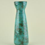 Speckled green vase West germany