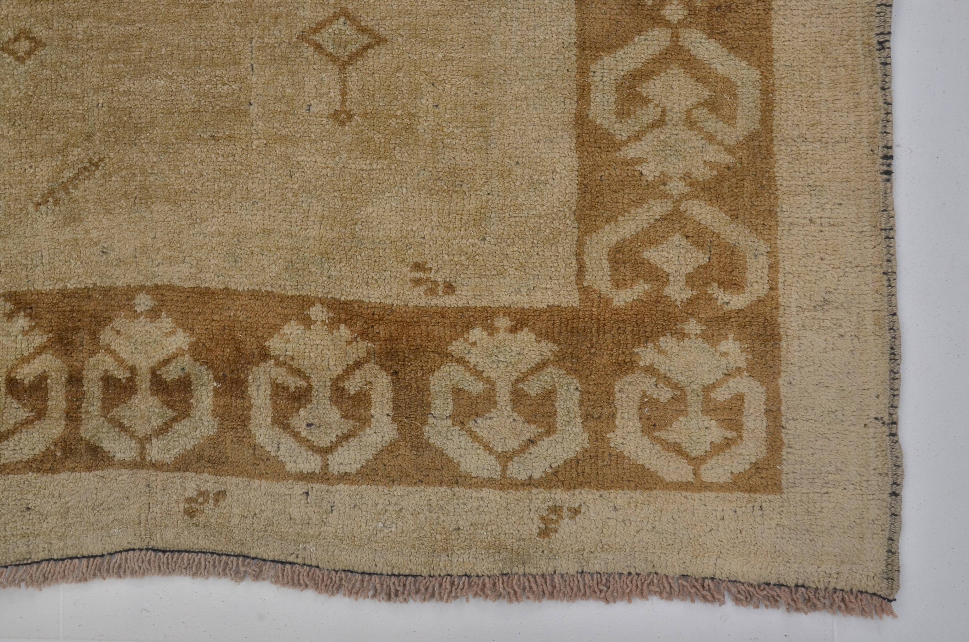 Tapis Oushak orange et marron sku A48