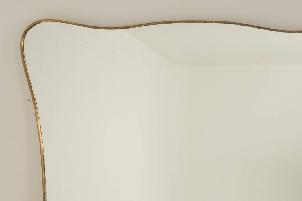 Pair of mirrors in the style of Gio Ponti. Work from the 1980s.