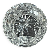 Cendrier boule individuel en cristal taillé - XXème