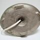 Lampe art déco bronze patine gris argent