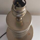Vintage metal chrome spiral lamp foot
