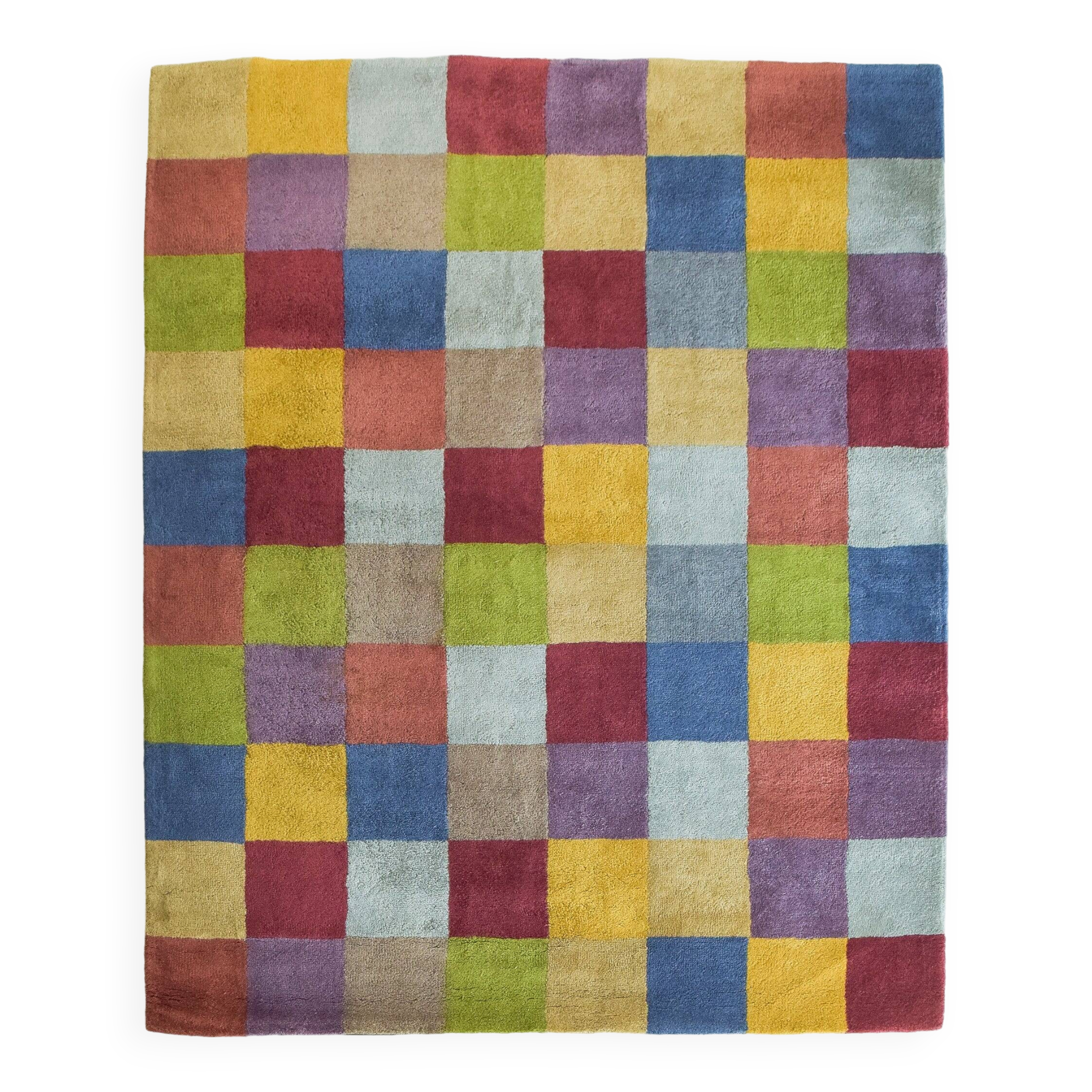 Colourful Chequered - Handwoven Rug