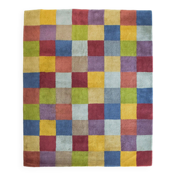 Colourful Chequered - Handwoven Rug