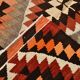 6x11 Geometric Pattern Turkish Vintage Kilim Rug, 172x346Cm