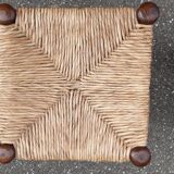 Set of 6 straw stools