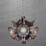 1970s Chandelier with Murano Glass Shades,Italy