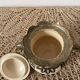 Ceramic sugar bowl signed Paul Fouillen (Ceramicist from Quimper)
