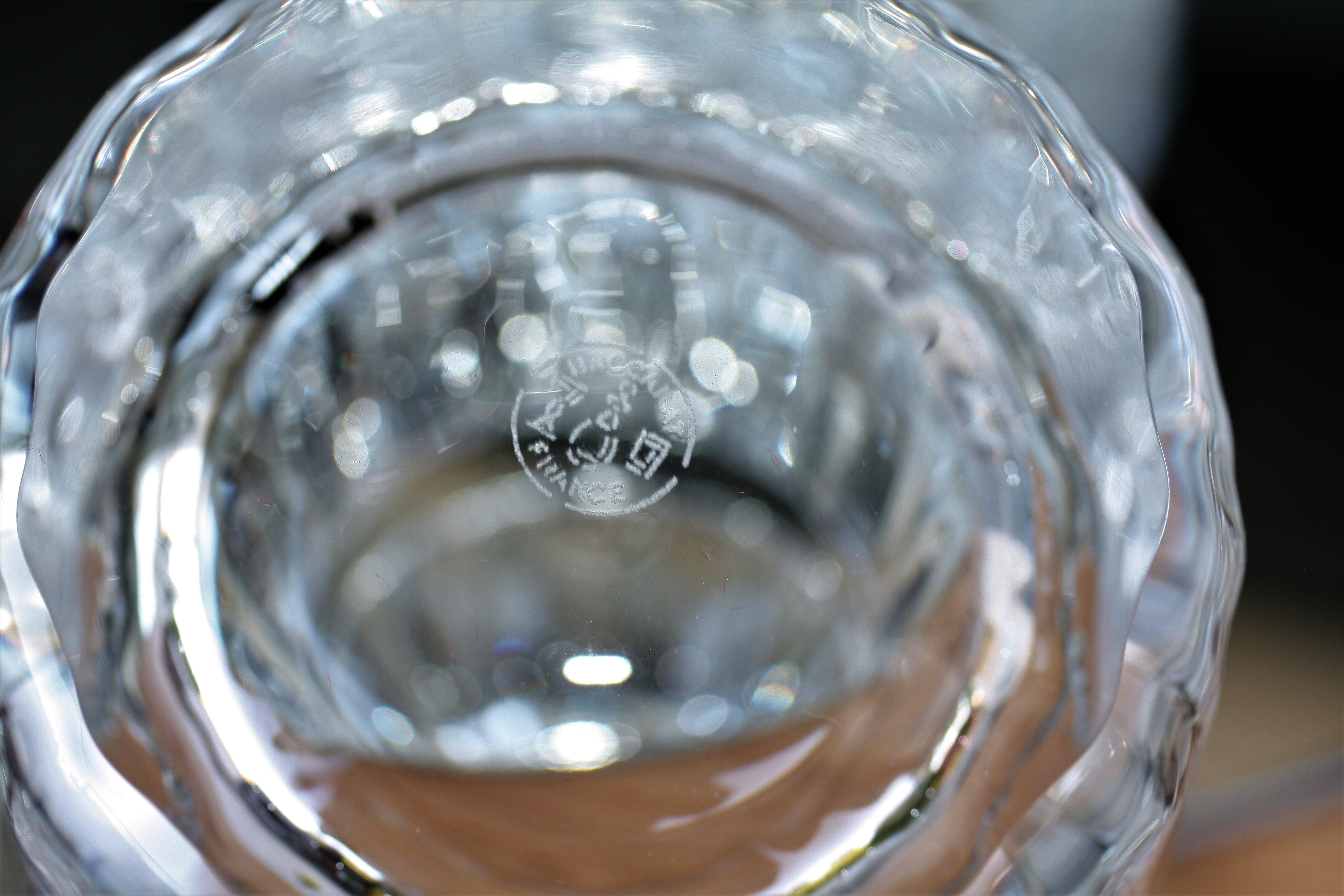 Box of 6 glasses of baccarat capri crystal whisky