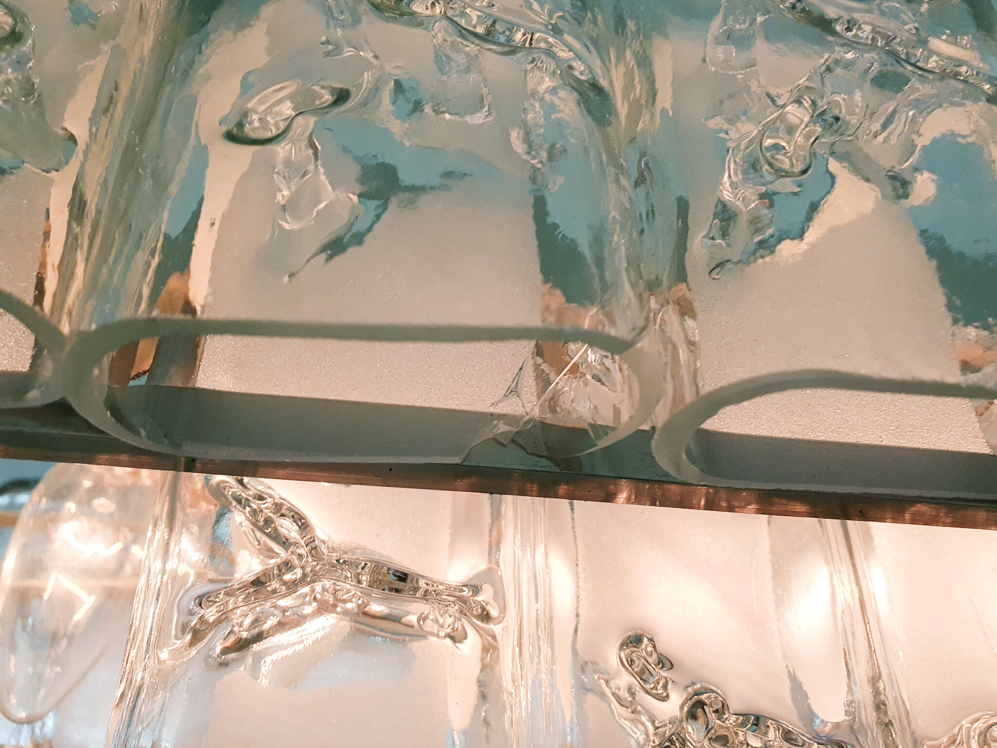 Glass chandelier by Doria, Germany 1960s