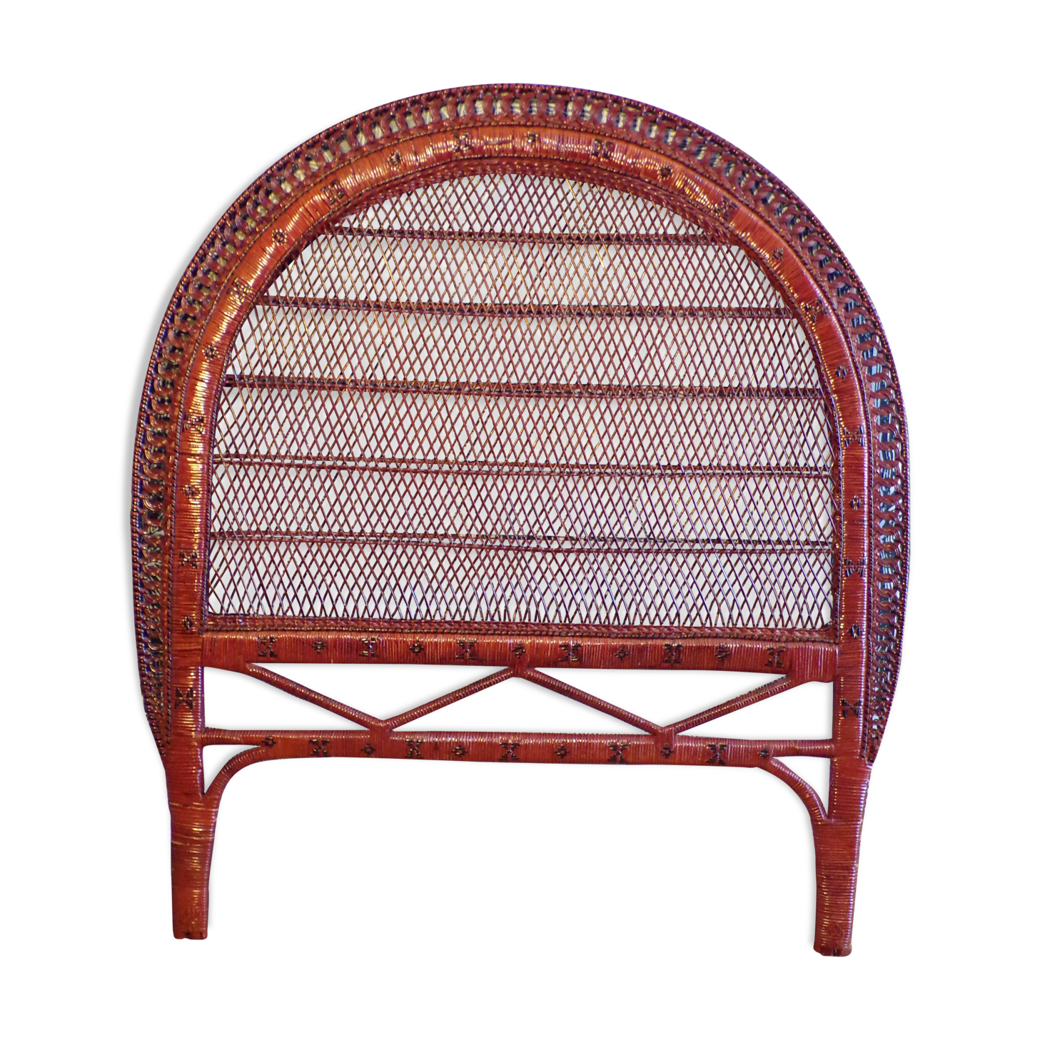 Vintage rattan headboard l=110cm