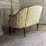 Louis XV style carved wooden basket bench, circa 1880